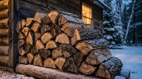 firewood for winter evenings