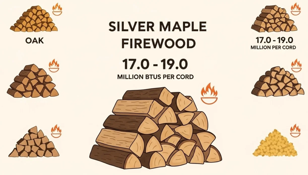 heat output and burning performance