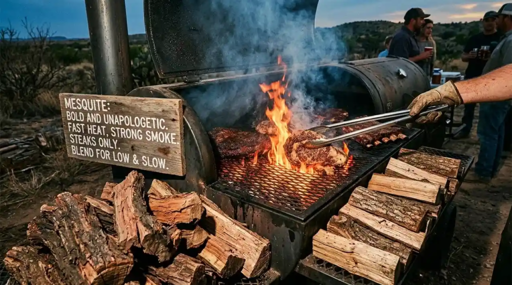 mesquite firewood for meat