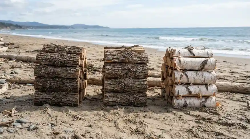 best wood for beach fires