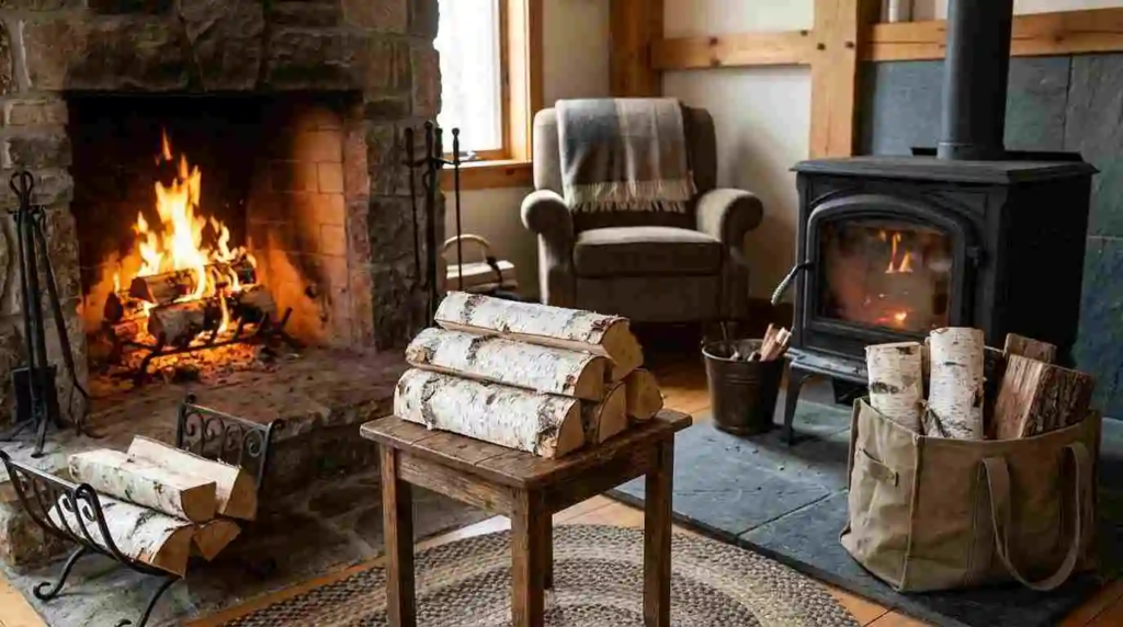 comparing birch firewood