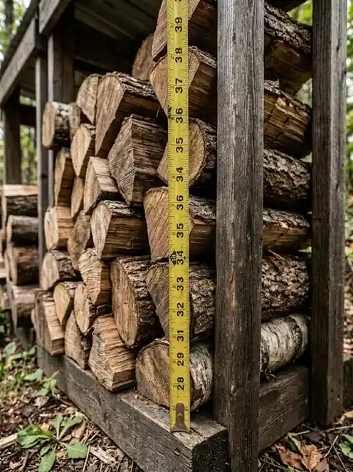 measuring firewood cord