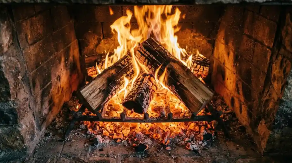real burn characteristics of hickory wood