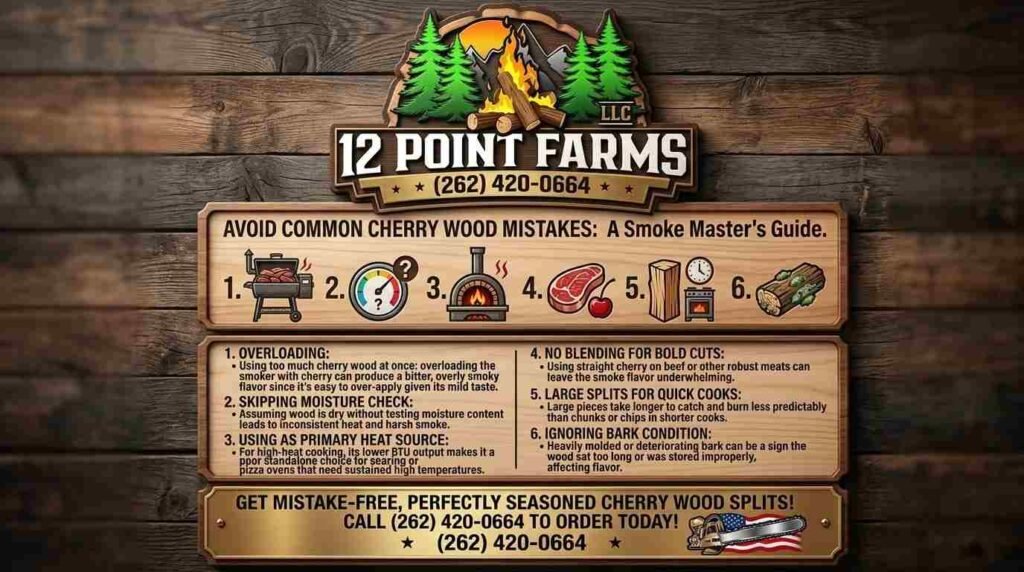 common mistakes cherry firewood