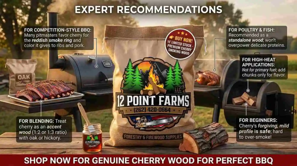 expert recommendations cherry fire wood