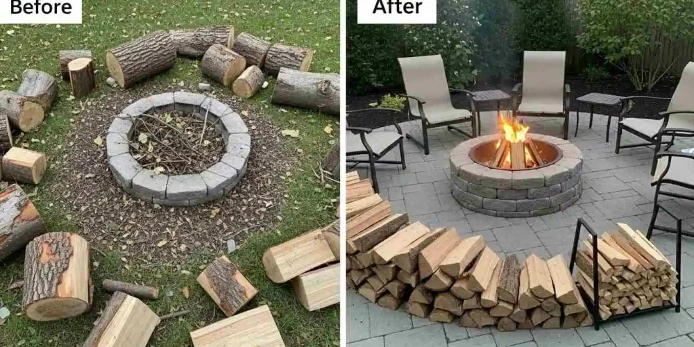 choosing hardwood softwood firewood