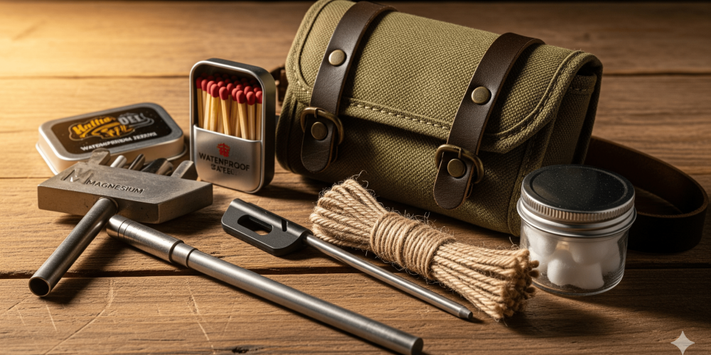 Reliable fire starter kit for home, camping, and emergencies