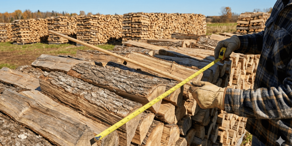 how to measure firewood cord